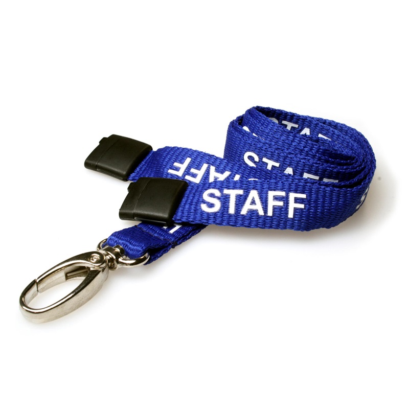 Bilde av Staff blue lanyard / keyhanger 15 mm with metal lobster clip. 60270600 (DE,SE,NO,FI,RO,PL)